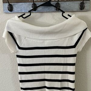 Striped Off-Shoulder Top
